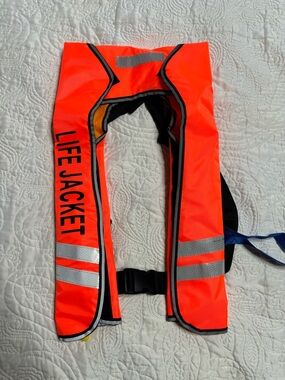 Inflatable Personal Flotation Device - Bright Yellow/Orange